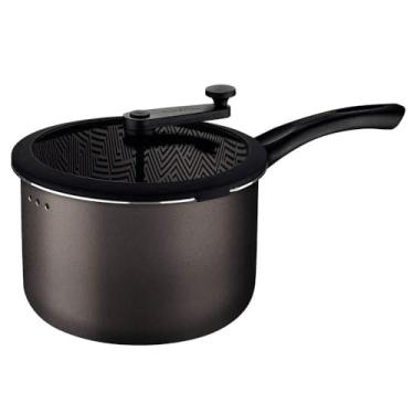 Imagem de Pipoqueira Tramontina Paris em Alumínio com Revestimento Interno e Externo em Antiaderente Starflon Max Chumbo com Tampa de Vidro 22 cm 4,8 L