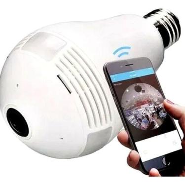 Imagem de Câmera De Wifi Ip Lâmpada Espiã Visão Noturna - AQUILAE