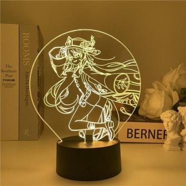 Imagem de Luz noturna LED 3D Plants vs Zombies Hu Taos que muda de cor - yiweisa