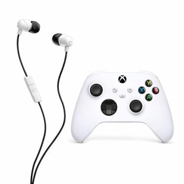 Imagem de Kit Controle Xbox Series X Branco Com Fone Skullcandy Jib P2