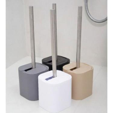 Imagem de Escova Para Vaso Sanitário Piso Banheiro Cores Dual Ou, Chumbo