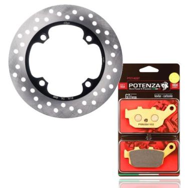 Imagem de Kit Disco de Freio Traseiro Cb 300r Sem Abs Com Pastilhas Potenza - GP