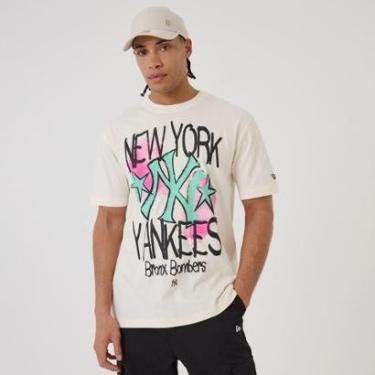 Imagem de Camiseta New Era Regular  New York Yankees Off White-Masculino