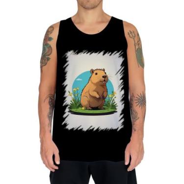 Imagem de Camiseta Regata Capivara do Bem Animalzinho 11 - Kasubeck Store®, INF 