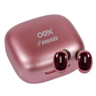 Imagem de Fone de Ouvido Oex Bluetooth Tws30 Bud Rosa Metalico