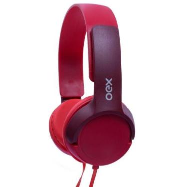 Imagem de Fone De Ouvido Headphone Oex Teen Flúor Hs303 Vermelho - OEX KIDS