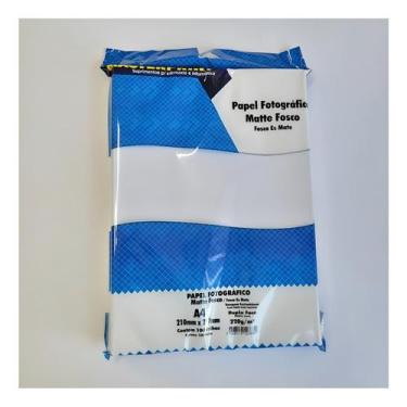 Imagem de Papel Fotográfico Fosco 100 Folhas 220g Masterprint A4 Branco - MASTER