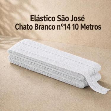 Imagem de Elástico São José Chato Branco nº14 10 Metros