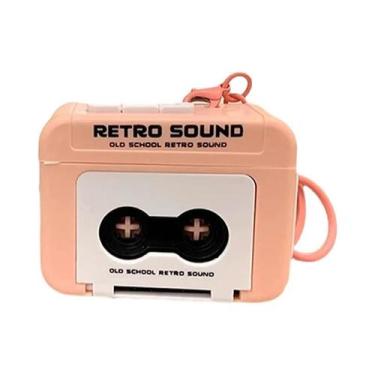 Imagem de Caixa De Música Retrô Mini Portátil Com Gravador De Som, Chaveiro De D