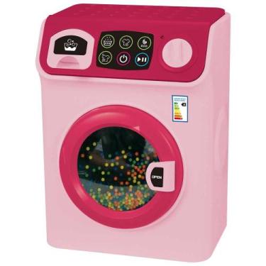 Imagem de Máquina de Lavar Roupas de brinquedo - Mania de Casa - Rosa - DMTOYS