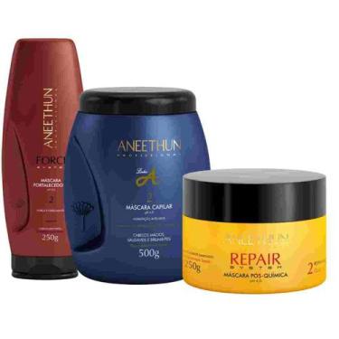 Imagem de Aneethun Kit Mascara Linha A + Mascara Repair System + Mascara Force S
