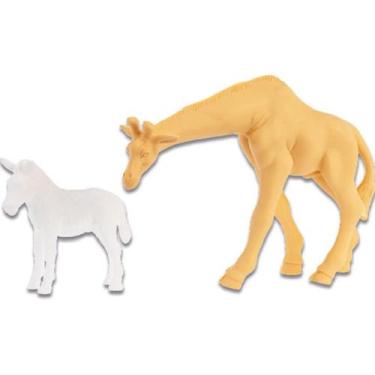 Imagem de Boneco e Personagem Zebra e Girafa C/CANETINHA LAV - Gulliver