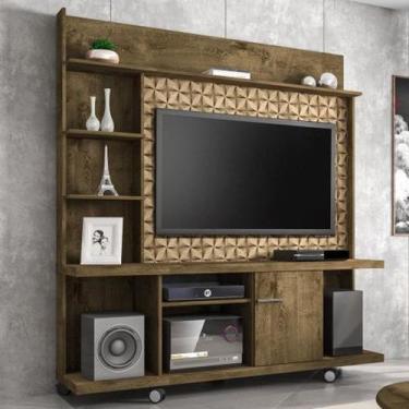 Imagem de Painel home taurus 3D madeira rústica bechara