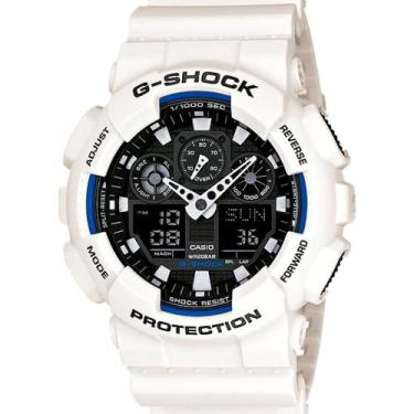 Imagem de Relógio Masculino G-shock Casio Branco  GA-100B-7ADR, Branco
