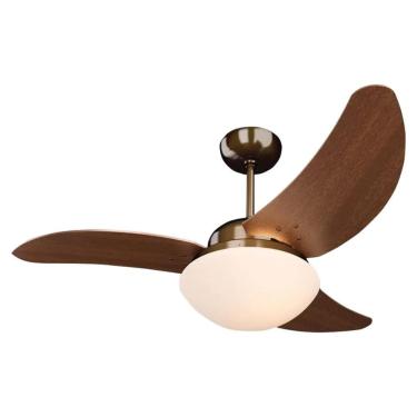 Imagem de Ventilador de Teto Tron 3 Pás Cobre Solano Led 220V para Uso Doméstico com Iluminação