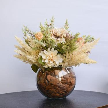 Imagem de Arranjo de Flores Outonadas e Dálias Artificial  Formosinha