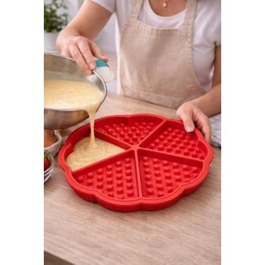 Imagem de Forma De Silicone Waffle 5 Divisórias / Sortido - FRATELLI