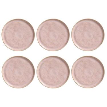 Imagem de Conjunto Pratos Sobremesa 6 Peças Linhas Litchi Porto Brasil