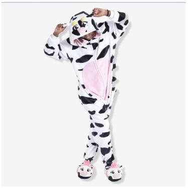 Imagem de Macacão Vaquinha Kigurumi Inverno Original Zona Criativa