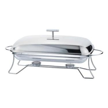Imagem de Rechaud Retangular 3L Vd Inox 9549 Mimo Style