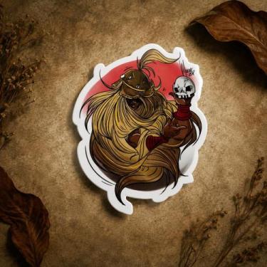 Imagem de Adesivo vinil impermeável Obaluaê 10 x 13 cm - Lua Mística - 100% Orig