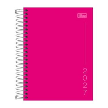 Imagem de Agenda Espiral Capa Dura Pepper Rosa 2027 - 11,7cm x 16,4cm - Tilibra