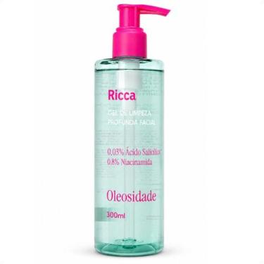 Imagem de Gel De Limpeza Profunda Facial Ricca Oleosidade 300ml - BELLIZ COMPANY