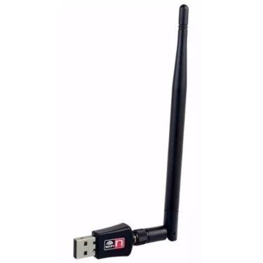 Imagem de Antena Receptora Wireless Wifi USB 600 Mbps Para Pc