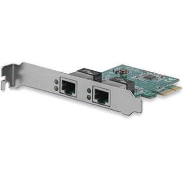 Imagem de StarTech. com Placa de rede PCIe de duas portas - perfil baixo - Porta RJ45 - Chipset Realtek RTL8111H - Placa de rede Ethernet - Dual Port Gigabit NIC (ST1000SPEXD4)