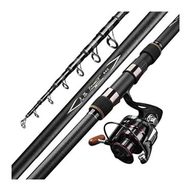 Imagem de Vara de pesca telescópica de alto carbono vara de pesca vara de pesca vara de mar super dura Equipamento de pesca longa distância de tiro vara de pesca (Cor: Vara, Comprimento: 3,3 m)