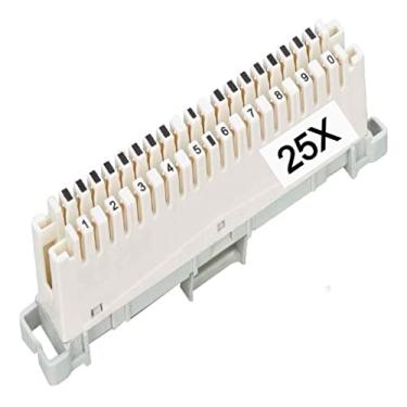 Imagem de 25 Bloco M10 Engate Rápido d Corte Bargoa 10 Pares Telefonia