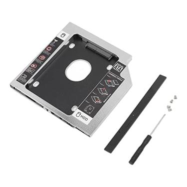 Imagem de Universal 9.5mm 2.5in sata para sata 2nd ssd hdd disco rígido caddy adaptador de bandeja, compatível com a maioria dos modelos de laptops para cd dvd rom drive slot