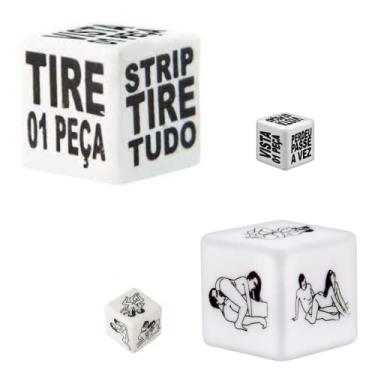 Imagem de Kit Dado Erótico Posição BRILHA NO ESCURO + Strip - Prazer e Diversão - Hétero - Sex Shop Kamin