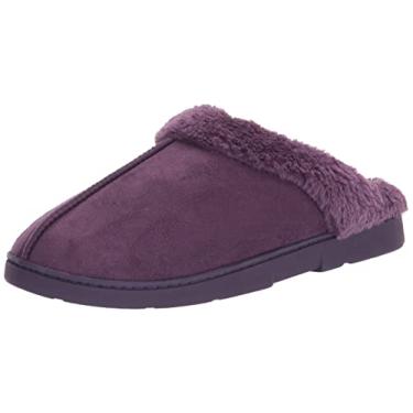 Imagem de MUK LUKS Tamanco feminino de camurça, Merlot, Large