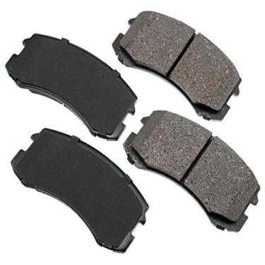 Imagem de Akebono ACT904 Kit de pastilhas de freio a disco de cerâmica ultra premium, cinza