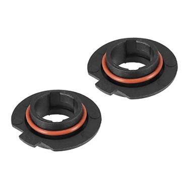 Imagem de X AUTOHAUX 2 peças H7 LED adaptador de farol base soquete retentor suporte universal para carro preto
