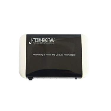 Imagem de J-Tech Digital JTD-NET-HDMI-USB Adaptador de rede para HDMI e hub USB através de cabo Ethernet