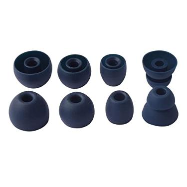 Imagem de Pontas auriculares de substituição para fones de ouvido Beats Powerbeats 2 sem fio estéreo, 4 pares, pequenos, médios, grandes e flange dupla, Amarelo