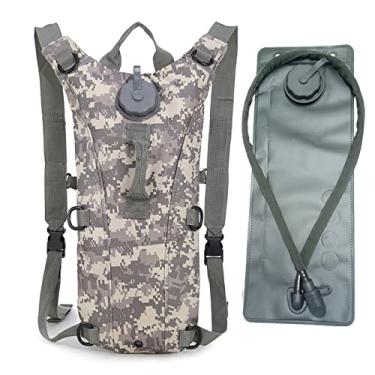 Imagem de Mochila de hidratação com bolsa de bexiga 3L para pesca caminhada ciclismo corrida sobrevivência caminhada escalada portátil impermeável bolsa de água esportiva, G, 43 * 18 cm