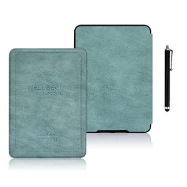 Imagem de Capa retrô para 11ª geração Kindle, 2022, modelo C2V2L3, – Capa durável com caneta Stylus, com função de ativação automática – Função de suspensão