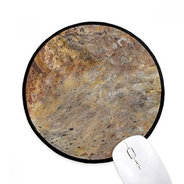 Imagem de Mouse pad cinza mármore diversas ilustrações padrão de mármore tapete redondo para computador