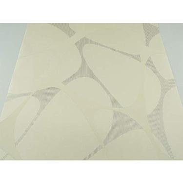 Imagem de Papel de Parede Lavável Creme com detalhes em Cinza - Rolo com 10m x 53cm - LMS-PPY-88188 -