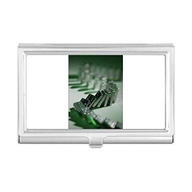 Imagem de Gambling Mahjong Domino Foto Porta-cartões de visita Carteira de bolso