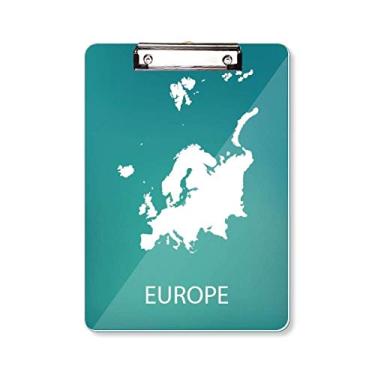 Imagem de Mapa da silhueta da Europa Continent placa de apoio A4