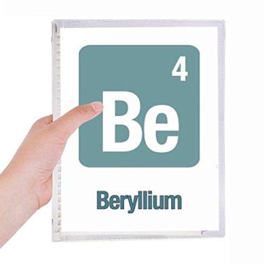 Imagem de Caderno Be Beryllium Chemical Element Chem Notebook Folhas Soltas Diário Recarregável