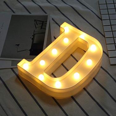 Imagem de Número de placa de casa flutuante 3D DIY branco letra de plástico luz LED letreiro alfabeto lâmpada noturna para decoração de ambientes internos e externos