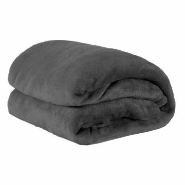 Imagem de Manta Soft Cobertor Casal Microfibra Chumbo - Sofisticada Moda Casa