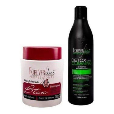 Imagem de Kit Shampoo Antirresiduos Detox Capilar + Btox Argan 250G - Forever Li