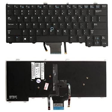 Imagem de Yuchao Teclados de substituição Versão dos EUA teclado com luz de fundo do teclado para DELL latitude 12 7000 E7240 E7440 E7420 Acessórios para computador
