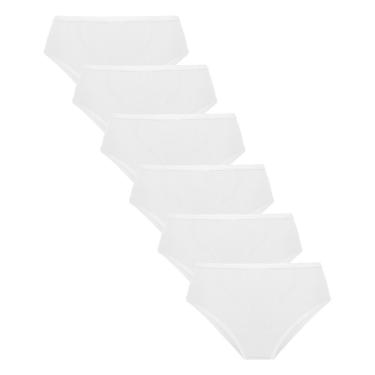 Imagem de Kit com 6 Calcinhas Cintura Alta Laterais Largas Modal Duloren